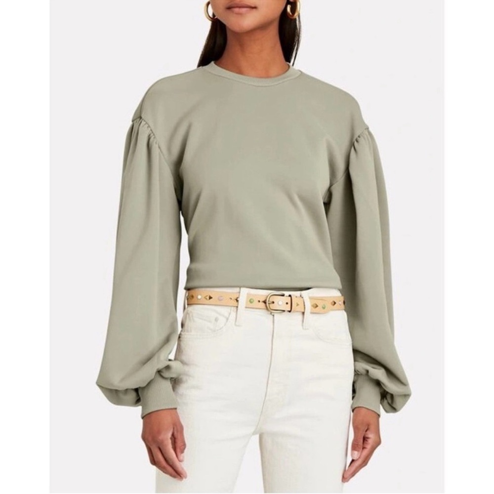 Les Coyotes De Paris Lárice Blouson Sweatshirt Olive‎ Green Size 34
